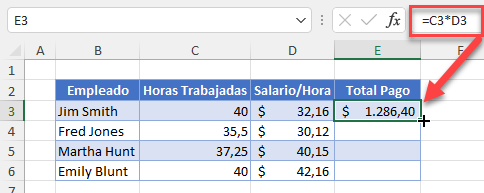 Datos Ejemplo Activar Cálculo Automático en Excel