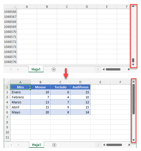 Eliminar Filas Columnas Infinitas en Excel y Google Sheets Principal