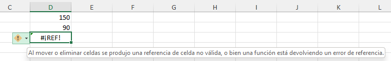 Error de Referencia de Celda
