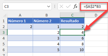 Fórmula con Referencia de Celda Bloqueada Copiada en Excel