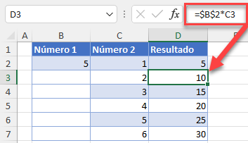 Fórmulas Copiadas con Referencia Bloqueada