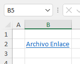 Hipervínculo Insertado en Excel