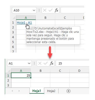 Hipervínculo a Otra Hoja o Libro de Trabajo en Excel y Google Sheets