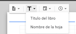 Insertar Nombre de Libro u Hoja en Google Sheets