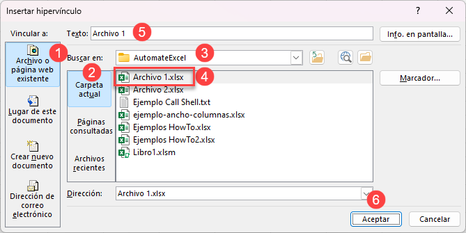 Insertar Vínculo Hacia Otro Libro Paso2 en Excel