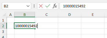 Introducir Número Grande en Excel