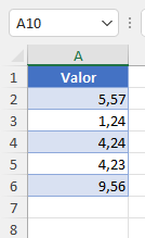 Resultado Disminuir Decimales