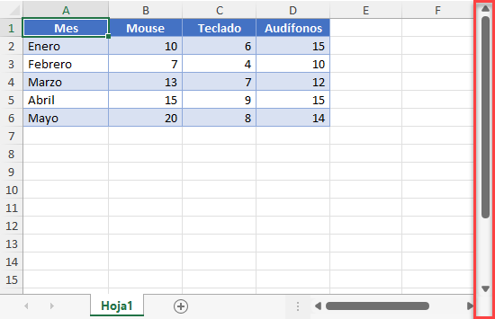 Resultado Eliminar Filas en Blanco Seleccionadas