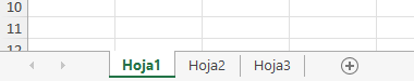 Vista Tres Tabs en Excel