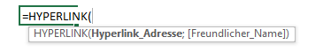 hyperlink funktion syntax