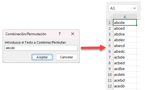 Cómo Generar Todas Las Combinaciones Permutaciones en Excel