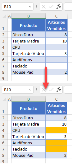 Cómo Resaltar Celdas en Blanco en Excel y Google Sheets