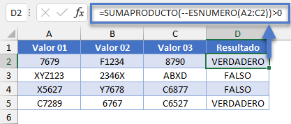 Comprobar Si Valor es Número Funciones SUMAPRODUCTO y ESNUMERO