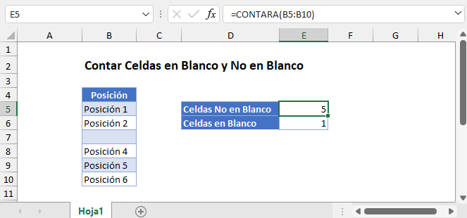 Contar Celdas con Cualquier Texto en Excel y Google Sheets
