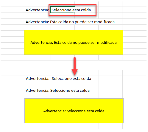 Cuadro de Texto es Dinámico al estar Vinculado a Celda