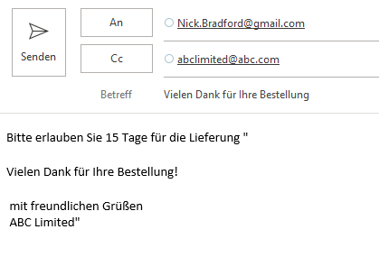 E-Mail mit Formel mit Outlook-senden