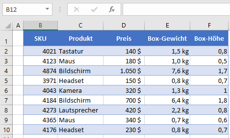 Enheiten zu Zahlen hinzufügen kg