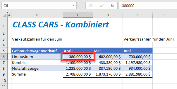 Excel Funktion Gehe zu abhaengigen Zellen