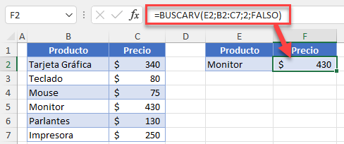 Fórmula Bien Escrita en Excel
