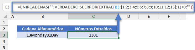 Fórmula con Evaluación de Funciones SECUENCIA y LARGO