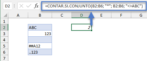 Función CONTAR SI CONJUNTO