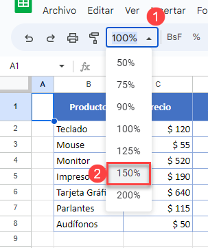 Funciones Zoom Integradas en Google Sheets