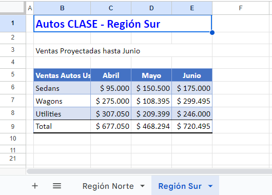 Hoja Insertada en Otra Hoja de Cálculo en Google Sheets