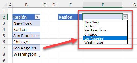 Modificar Elementos de la Lista Desplegable