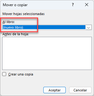 Mover Hoja a Nuevo Libro