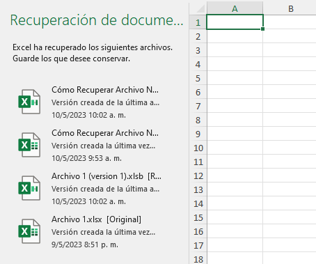 Panel de Recuperación de Documentos