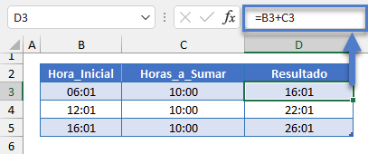 Sumar Horas Tiempo Total