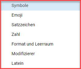 Symbol in Google Docs einfuegen