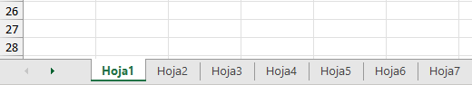 Varias Hojas en Excel