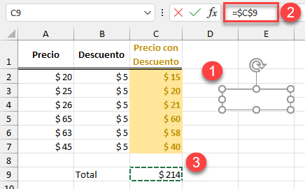 Vincular un Cuadro de Texto en Excel