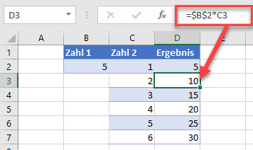 Zellen in Excel sperren