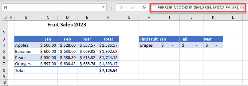 error in formulas vlookup iferror