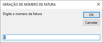 geracao numero fatura