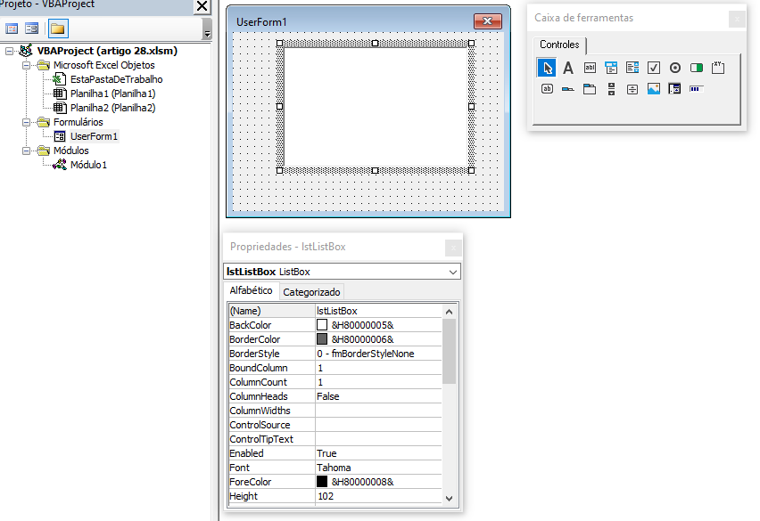 inserir listbox userform nomelimpo