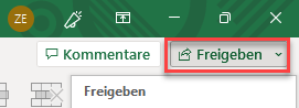 Arbeitsmappe in Excel 365 freigeben