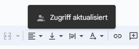 Arbeitsmappe in Google Sheets fuer Personen freigegeben