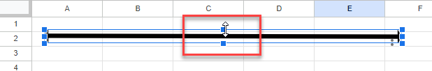 Cambiar Tamaño de Línea en Google Sheets