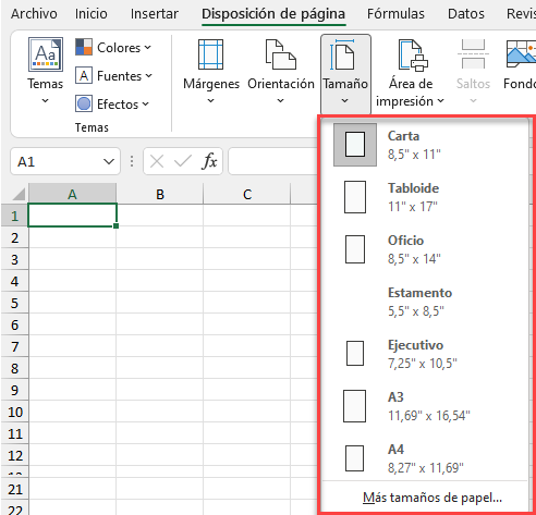 Cómo Establecer el Tamaño de Página Personalizado en Excel