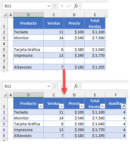 Cómo Ocultar Filas en Blanco en Excel