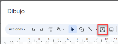 Cuadro de Texto en Dibujo de Google Sheets