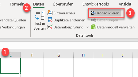 Daten in Excel konsolidieren