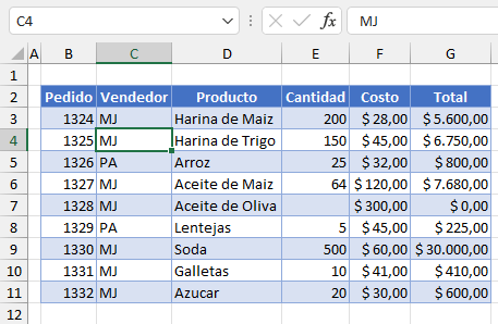 Datos Ejemplo Copiar Datos Filtrados en Nueva Hoja