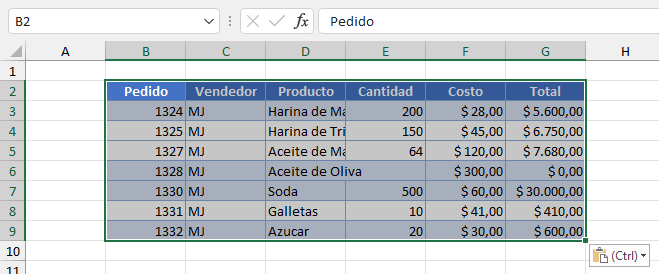 Datos Filtrados Copiados en Nueva Hoja