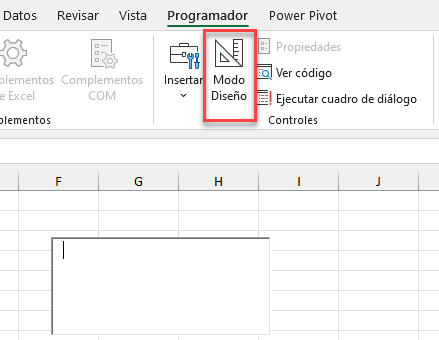 Desactivar Modo de Diseño de Cuadro de Texto ActiveX