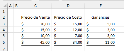 Ejemplo de Subrayado de Contabilidad