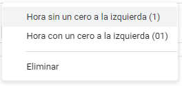 Elegir con Cero a la Izquierda o sin Cero